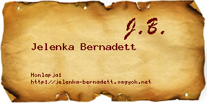 Jelenka Bernadett névjegykártya